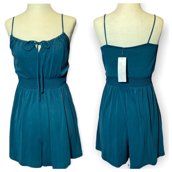 Urban Outfitters Pants - NWT Urban Outfitters Blue Romper Size M